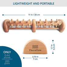Load image into Gallery viewer, TheraFlow Deep Tissue Foot Massager Roller (Dual Foot). Plantar Fasciitis & Pain Relief. Shiatsu & Acupressure Reflexology Tool, Myofascial Release, Trigger Point Acupuncture. Stress Relief Relaxation