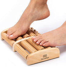 Load image into Gallery viewer, TheraFlow Large Dual Foot Massager Roller. 2020 Updated Version. Relaxation, Foot Pain, Plantar Fasciitis & Stress Relief. Includes Full Laminated Chart & Instructions. New Rubber Grips. Gift Package