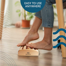 Load image into Gallery viewer, TheraFlow Large Dual Foot Massager Roller - Plantar Fasciitis, Heel, Arch Pain Relief -Enhanced Model 2019- Laminated Foot Chart & Detailed Instructions Included - Stress Relief, Relaxation Gift