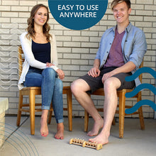 Load image into Gallery viewer, TheraFlow Deep Tissue Foot Massager Roller (Dual Foot). Plantar Fasciitis & Pain Relief. Shiatsu & Acupressure Reflexology Tool, Myofascial Release, Trigger Point Acupuncture. Stress Relief Relaxation